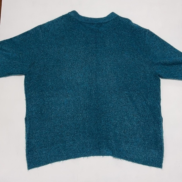 Loft Lounge Teal Green 3/4 Sleeve Sweater - Picture 9 of 11